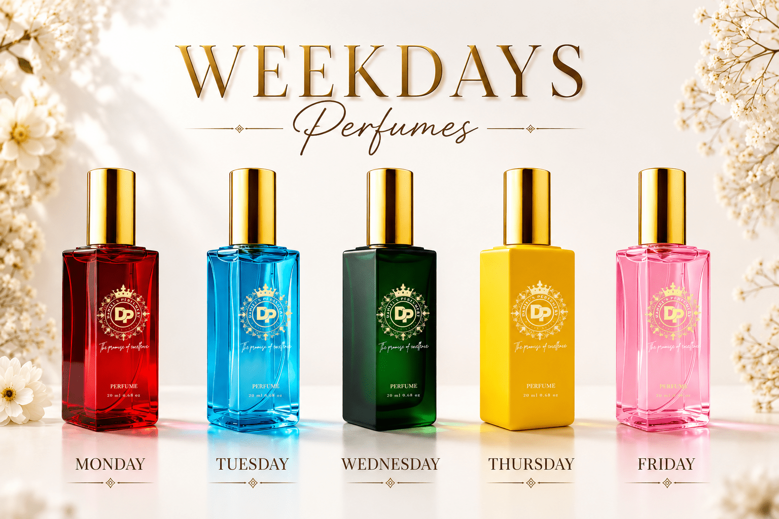 GIFT BOX – 20ML Pack of 5 Inspired Fragrances - Daniel’s Perfumery & lifestyle
