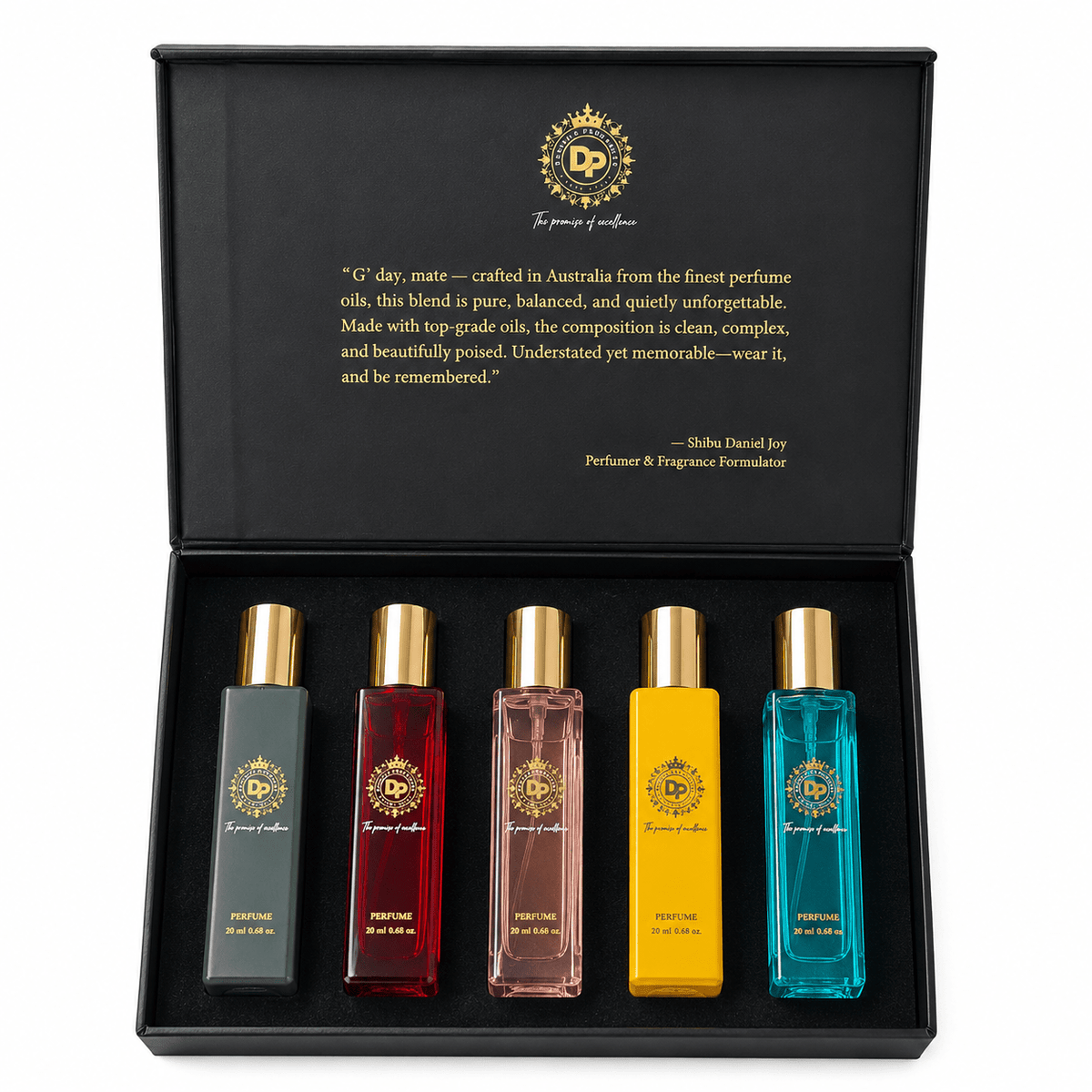 GIFT BOX – 20ML Pack of 5 Inspired Fragrances - Daniel’s Perfumery & lifestyle