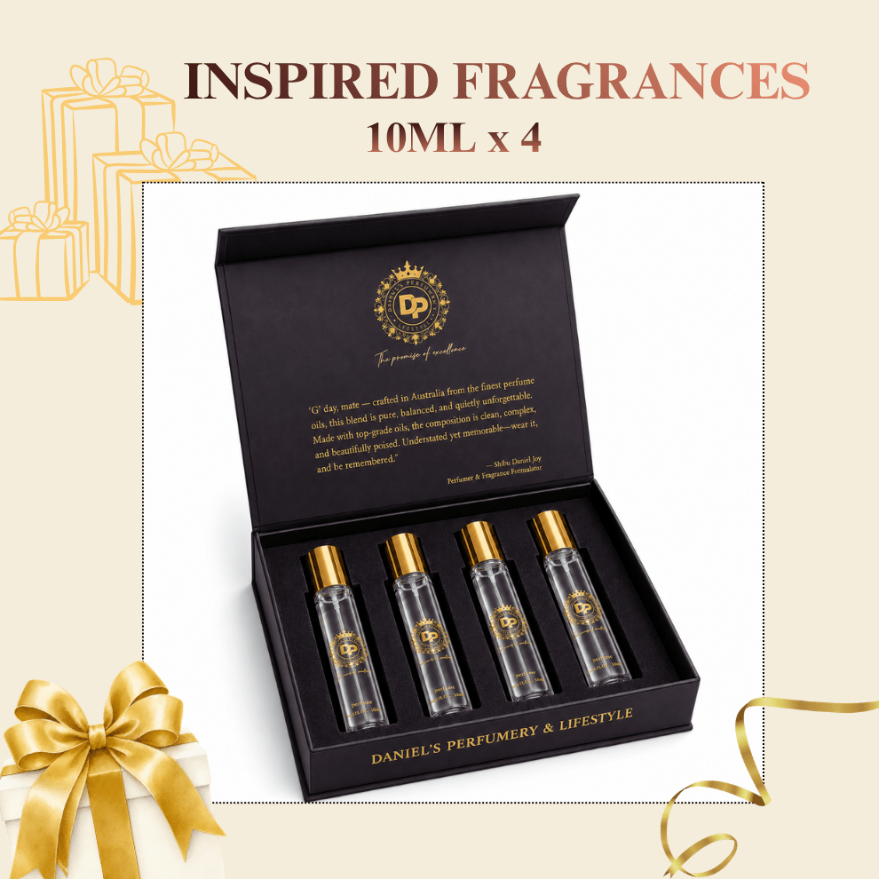 GIFT BOX – 10ML Pack of 4 Inspired Fragrances - Daniel’s Perfumery & lifestyle
